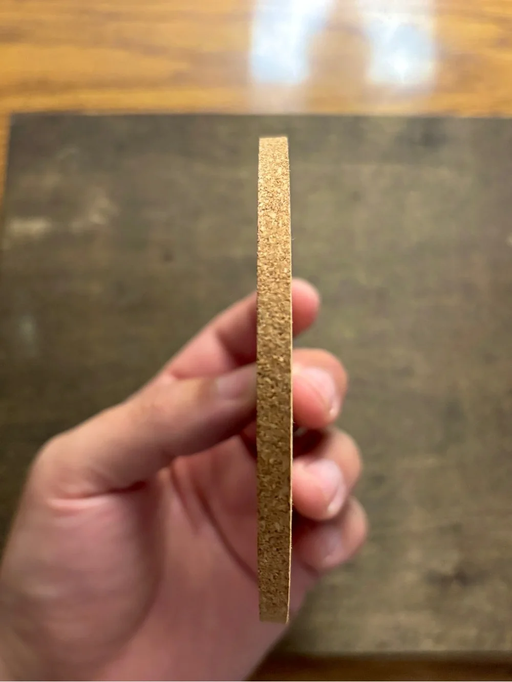 Naruto Shippuden Team 7 Laser Engraved Cork Coaster